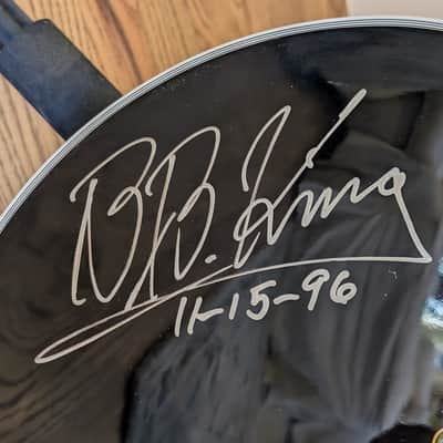 Gibson B. B. King Personally Autographed Gibson ES-355 “Lucille” 1993 - Classic, elegant Ebony finish with all-gold hardware image 4