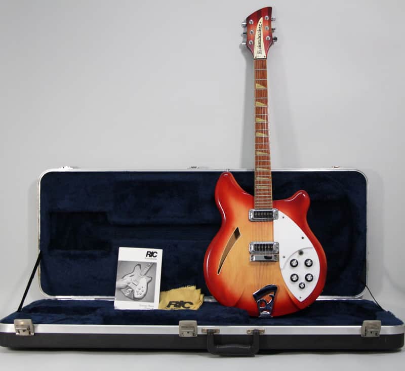 2000 Rickenbacker 360 Fireglo Finish Semi-Hollow Electric Guitar w/OHSC image 1