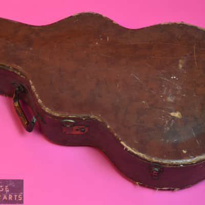 Vintage 1950's Gibson / Stone Badged / Brown Lined Hard Case 16" ES-175 J-45 J-50 175D image 3