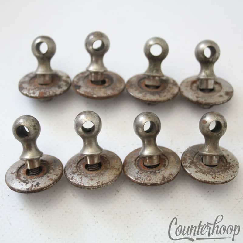 Leedy **1x* Single-Tension Snare/Bass Drum T-Rod-Eyelet Lug+Washers 20s Marching image 1