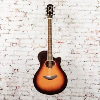 YAMAHA APX600 OVS OLD VIOLIN SUNBURST APX THINLINE CUTAWAY A//E image 2