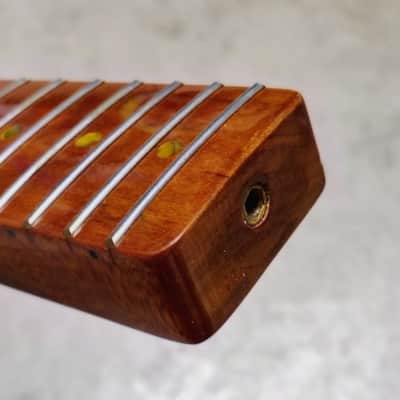 Flame Roasted Maple Tele Neck fits fender Telecaster body 21 frets 50s Gloss image 6