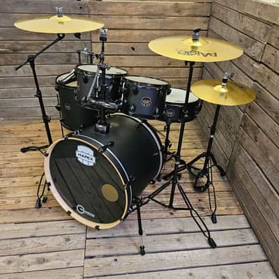 Drum Kit Mapex Storm Black, Complete With New Paiste Cymbals USED! RKSOM260626 image 3