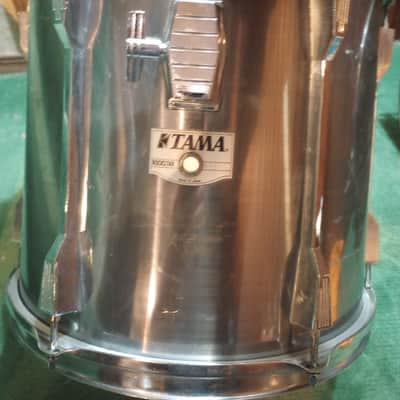 Tama Rockstar (Made in Japan) 13"(diameter) x12"(depth) Rack Tom 1980's - Brushed Misty Metal image 1