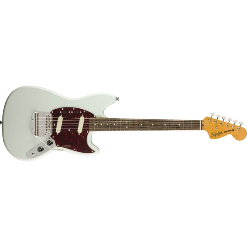 Squier Classic Vibe '60s Mustang Electric Guitar, Indian Laurel Fingerboard, Sonic Blue, 0374080572 image 1