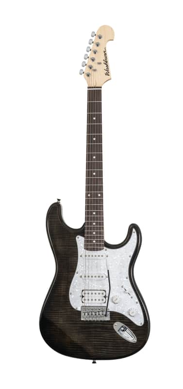 Washburn SDFTB Sonamaster Deluxe Electric Guitar. Trans Black image 1