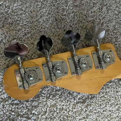 Fender Standard Jazz Bass Vintage 1995 Black Pearloid MIM 4-String Bass Guitar image 7