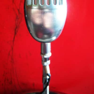 Vintage 1960's Shure 55SW Unidyne dynamic Microphone LED lamp mod Elvis 55S 55 556S image 7