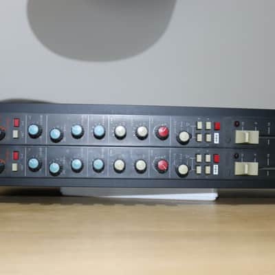 Rare & Vintage Tesla EJU 124 Mic-Preamp and EQ Channel Strips (Pair) Transformer Balanced In & Out - Professionally Racked In a 2U 19” Rack Case. image 2