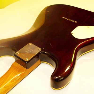 St. Blues  Strings & Things Guitar Blues King IV 1982 Wine. EXTREMELY RARE.  Mahogany Body. Memphis image 11