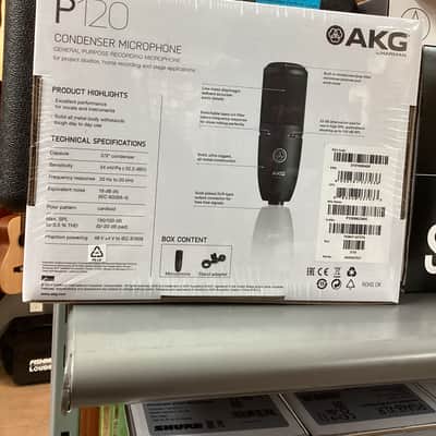 AKG P120 Medium Diaphragm Cardioid Condenser Microphone - Black image 3