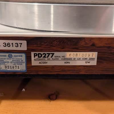 Luxman PD-277 Vintage Direct-Drive Turntable (1970s) - Rare Single-Owner CIB Matched Serial Double Box Time Capsule Bundle image 4
