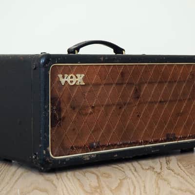 1964 Vox AC50/4 Mk II Big Box Vintage Tube Amp Head Gray Panel JMI UK, AC50 image 2