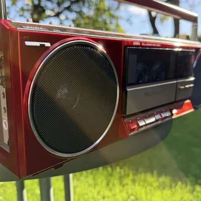AIWA J36 Rare Vintage Mint Boombox Getto blaster Warranty Tested Metallic Finish image 19