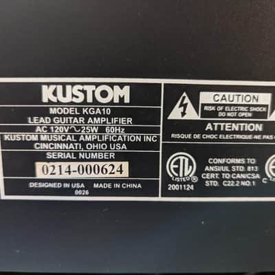 Kustom KGA 10 Black image 5