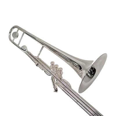 Schiller Studio Pro Valve Trombone Silver Plated Bb image 2
