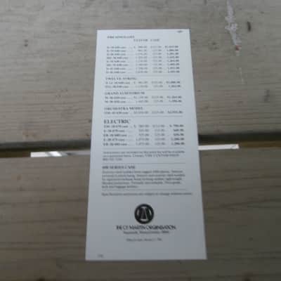 Vintage January 1981 Martin Guitar Retail Price List! Original Case Candy, Paperwork! image 2