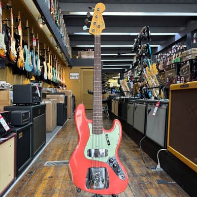 Fender Custom Shop Limited Edition 1964 Jazz Bass Relic Aged Tahitian Coral w/Hard Case image 4