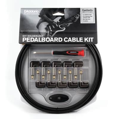 Planet Waves PW-GPKIT-10 DIY Solderless Custom Pedalboard Cable Kit w/ 10 Plugs - 10'