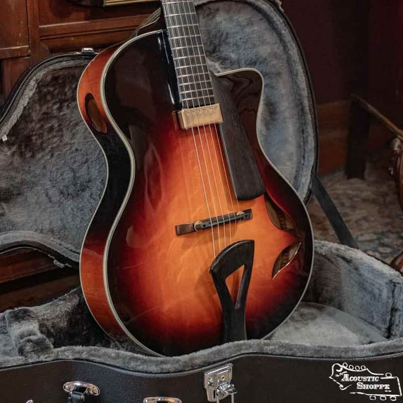 Eastman FV880CE-SB AAA Spruce/Flamed Maple Frank Vignola Signature Sunburst Archtop Guitar w/ Lollar Johnny Smith Pickup #0758 image 1