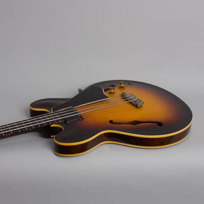 Gibson  EB-2 Electric Bass Guitar (1958), ser. #A-28818, original brown hard shell case. image 7