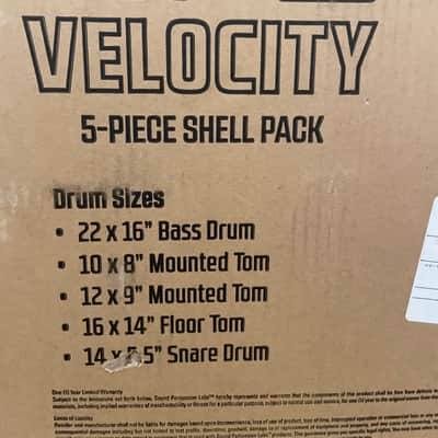 Spl-Sound Percussion Labs Velocity drum set - Ruby sequin image 14