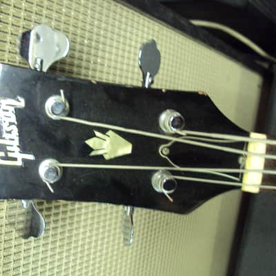 Gibson Lefty Bass Guitar EBO USA 1960s cherry Red image 4