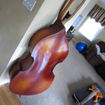 Anton Richter 1/2 Size Upright Bass Natural w/ Accessories image 8