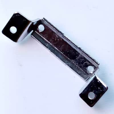 Ludwig 70s Block Logo Butt Plate Snare Drum Hardware Chrome Vintage USA P32 Part image 2