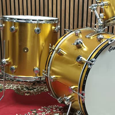 George Hayman Vibrasonic 1960s Shell Pack In Gold Ingot- 22″,13″ & 16″ Bild 10