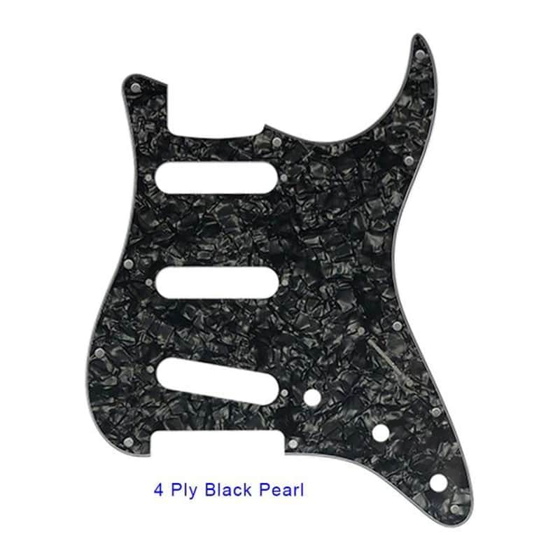 Custom Pickguard - Free Shipping-4Ply Black Pearl image 1