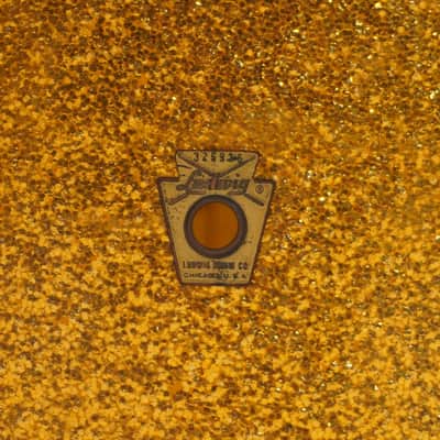 LUDWIG CLASSIC SCHOOL FESTIVAL 14"x 6.5" SNARE DRUM 1966 - Gold Mist image 9
