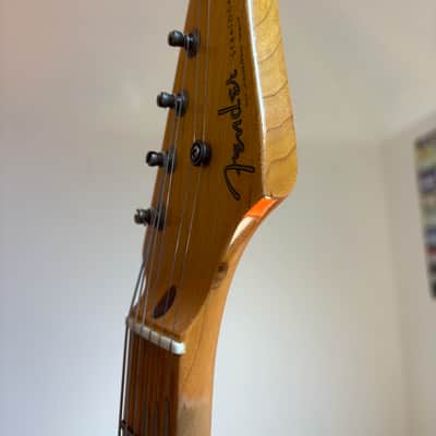 Fender Custom Shop Limited Edition NAMM '55 Stratocaster Journeyman Relic 2017 - Faded Aged Sherwood Metallic image 10
