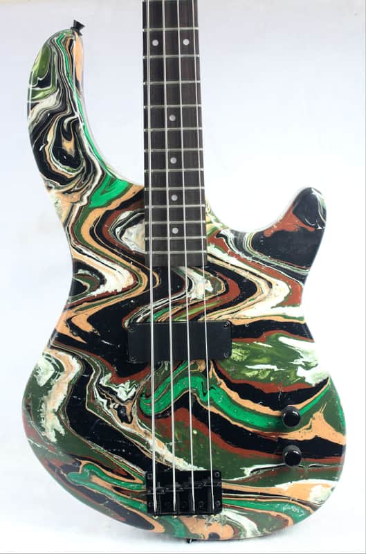 Custom Swirl Painted Dean Edge 09 Bass Guitar image 1
