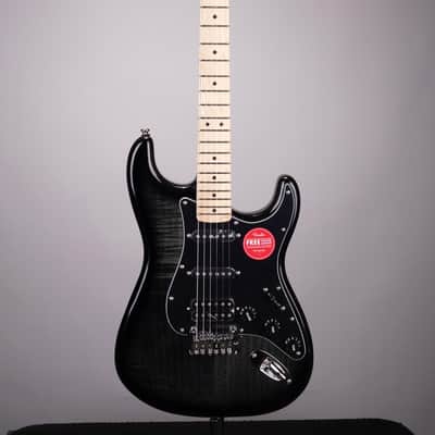 Squier Affinity Series Stratocaster FMT HSS Electric Guitar - Black Burst with Maple Fingerboard image 2