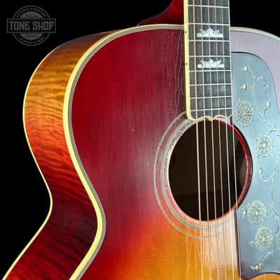 Used 2024 Gibson Custom Shop Jimmy Page Collector's Edition "Signed" 1964 SJ-200 Murphy Lab Light Aged Cherry Tea w/case TSU25248 image 9