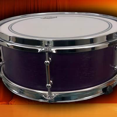 Ludwig  Pre-serial No. 491 Pioneer 5x14" 6-Lug  Snare w/ Keystone Badge, in Purple (refinished) image 10