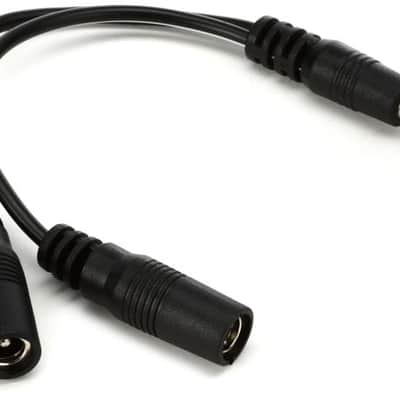 Voodoo Lab 2.1mm Output Splitter Adapter Cable - Dual Straight to Straight - 4 inch image 2