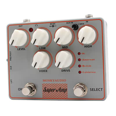 Mosky SUPER AMP 4 AMP IN ONE Amplifier Box Simulation Pedal based on VOX AC , FENDER , MESA and MARSHALL,price include the import duty for US buyer image 3