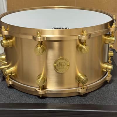 [New]#77 DW MFG True Cast Bell Bronze 7x14" Snare Drum DRVZ0714STZ image 1