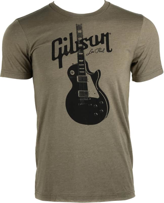 Gibson Accessories Les Paul Tee - Dark Olive Large image 1