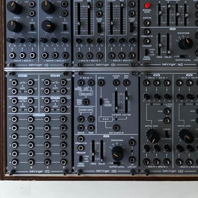 Behringer System 100 Modular Synthesizer (121 140 130 112 150 173) + DIY Eurorack Case image 2