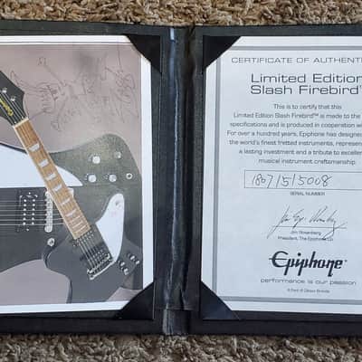 Epiphone Slash Firebird, Translucent Black | Includes Hardshell Case and Original Case Candy! image 12