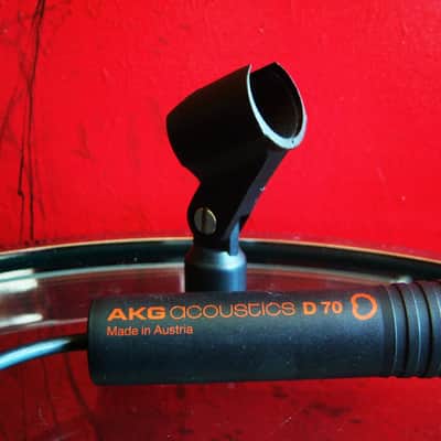 Vintage RARE 1980's AKG D70 / D70ME dynamic cardioid microphone 620 OHMS w accessories DRUMS HORNS # 2 image 11