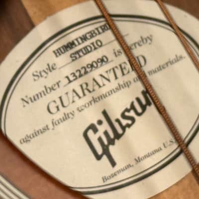 Gibson Montana Hummingbird Studio 2019 - Walnut Burst image 2