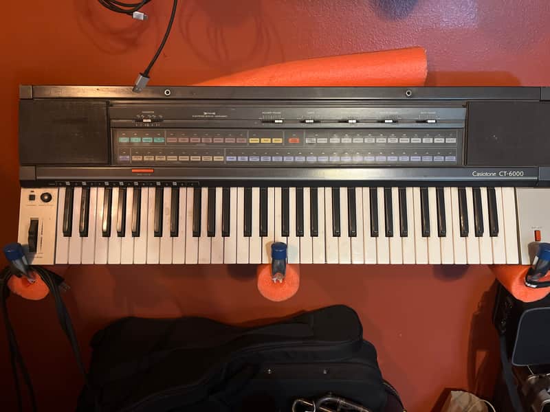 Casio CT-6000 Casiotone 61-Key Synthesizer 1980s - Black / Silver image 1