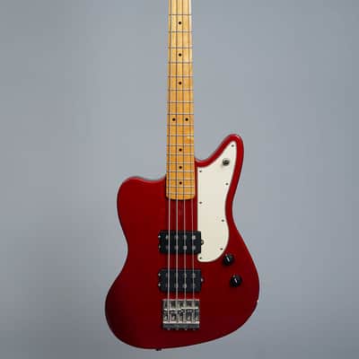 Fender Pawn Shop Reverse Jaguar Bass 2012 - Candy Apple Red image 7