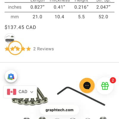 Graph tech Ghost saddles  2000’s  - Black image 5