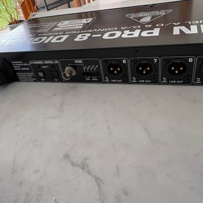 Behringer Ultragain Pro-8 Digital ADA8000 8-Channel Mic Preamp with A/D Converter 2000s - Black / Silver image 8