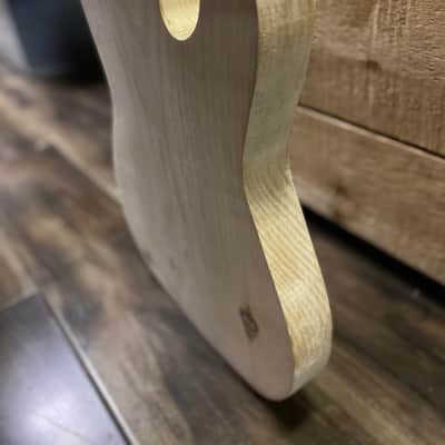 SGM DIY Project Guitar Body Unrouted Spruce image 4